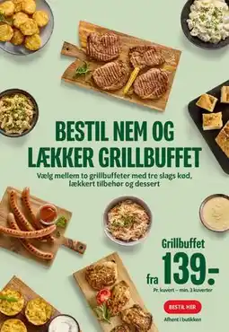 Min Købmand BESTIL NEM OG LÆKKER GRILLBUFFET tilbud