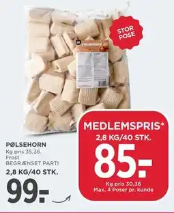 MENY PØLSEHORN tilbud