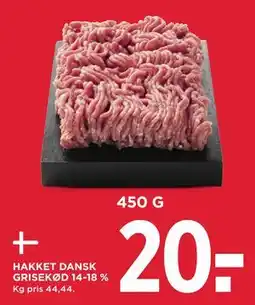 MENY HAKKET DANSK GRISEKØD 14-18 % tilbud