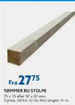 Davidsen TØMMER RU STOLPE tilbud