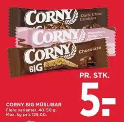 MENY CORNY BIG MÜSLIBAR tilbud