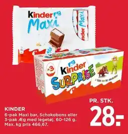MENY KINDER tilbud