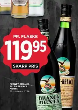 MENY FERNET-BRANCA ELLER BRANCA MENTA tilbud