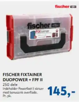 Davidsen Fischer fixtainer duopower + fpf ii tilbud
