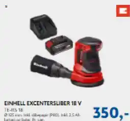 Davidsen EINHELL EXCENTERSLIBER 18 V tilbud
