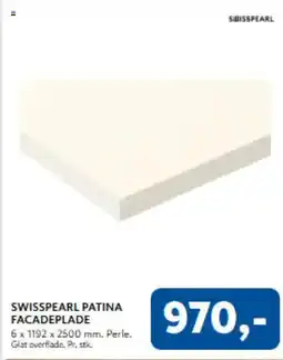 Davidsen Swisspearl patina facadeplade tilbud