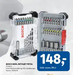 Davidsen Bosch bor-/bitssæt metal 35 dele tilbud