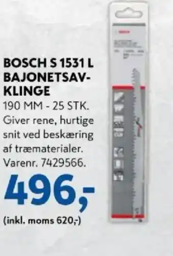 Bosch s 1531 l bajonetsav- klinge