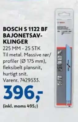 Davidsen Bosch s 1122 bf bajonetsav- klinger tilbud