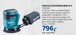Davidsen Makita excentersliber 18 v dbo180z tilbud