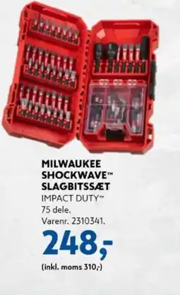 Davidsen Milwaukee shockwave™ slagbitssæt tilbud