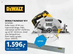 Davidsen Dewalt rundsav 18 v dcs572n tilbud