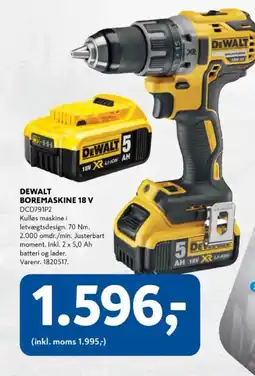 Davidsen Dewalt 5 boremaskine 18 v tilbud