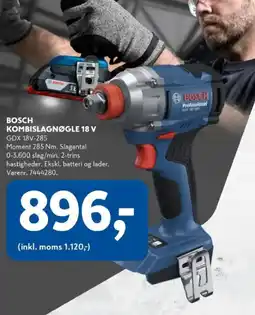 Davidsen Bosch kombislagnøgle 18 v tilbud