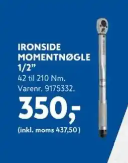 Davidsen Ironside momentnøgle 1/2" tilbud