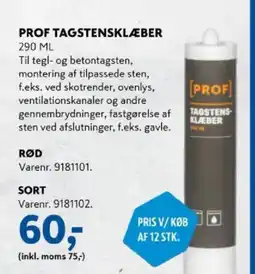 Davidsen Prof tagstensklæber tilbud