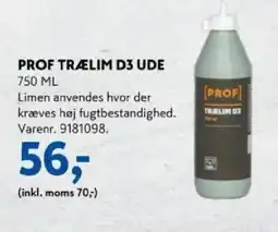 Davidsen Prof trælim d3 ude 750 ml tilbud