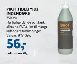 Davidsen Prof trælim d2 indendørs tilbud