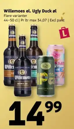 Løvbjerg Willemoes el. Ugly Duck øl tilbud