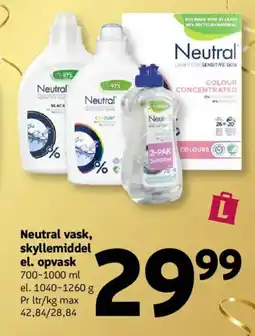 Løvbjerg Neutral vask, skyllemiddel el. opvask tilbud