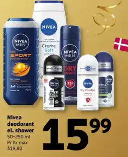 Løvbjerg Nivea deodorant el. shower tilbud