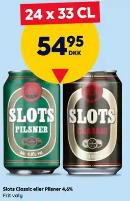 BorderShop Slots Classic eller Pilsner 4,6% tilbud