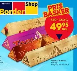 BorderShop Toblerone Chokolade tilbud