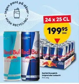 BorderShop Red Bull Energidrik Original eller sukkerfri tilbud