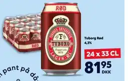 BorderShop Tuborg Rød 4,3% tilbud