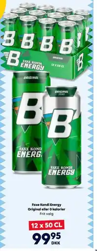 BorderShop Faxe Kondi Energy Original eller 0 kalorier tilbud