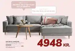 Daells Bolighus SOFA MED XL-CHAISELONG tilbud