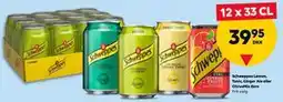 BorderShop Schweppes Lemon, Tonic, Ginger Ale eller CitrusMix Zero tilbud