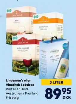 BorderShop Lindeman’s eller Vinothek Spätlese tilbud
