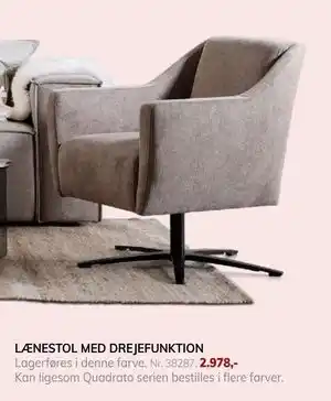 Daells Bolighus LÆNESTOL MED DREJEFUNKTION tilbud