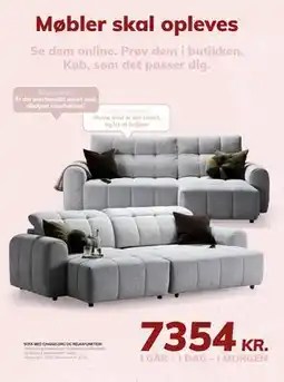 Daells Bolighus SOFA MED CHAISELONG OG RELAXFUNKTION tilbud