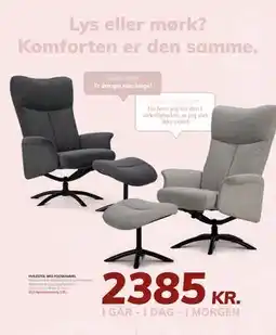 Daells Bolighus HVILESTOL MED FODSKAMMEL tilbud