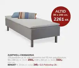 Daells Bolighus ZLEEPWELL-2 BOXMADRAS tilbud