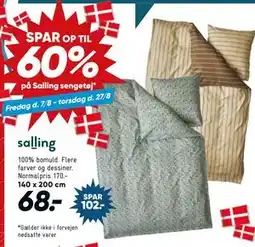 Bilka salling sengetøj tilbud
