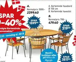 Bilka Kerteminde havebord Ø 150 cm tilbud