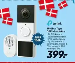 Bilka TP-Link Tapo D210 dørklokke tilbud