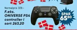 Bilka ONiVERSE PS4 controller i sort tilbud