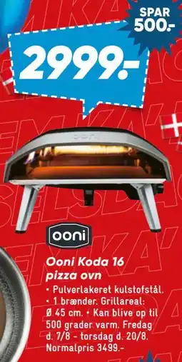 Bilka Ooni Koda 16 pizza ovn tilbud