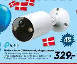 Bilka TP-Link Tapo C410 overvågningskamera tilbud