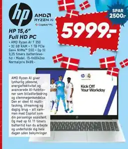 Bilka HP 15,6” Full HD PC tilbud