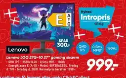 Bilka Lenovo LOQ 27Q-10 27” gaming skærm tilbud