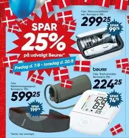 Bilka SPAR 25% på udvalgt Beurer tilbud