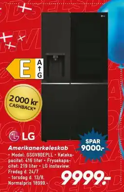 Bilka Amerikanerkøleskab tilbud