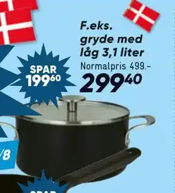 Bilka gryde med låg 3,1 liter tilbud