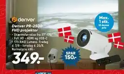 Bilka Denver PR-2500 FHD projektor tilbud