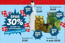 Bilka Spar 30% på sylte- og opbevaringsglas tilbud